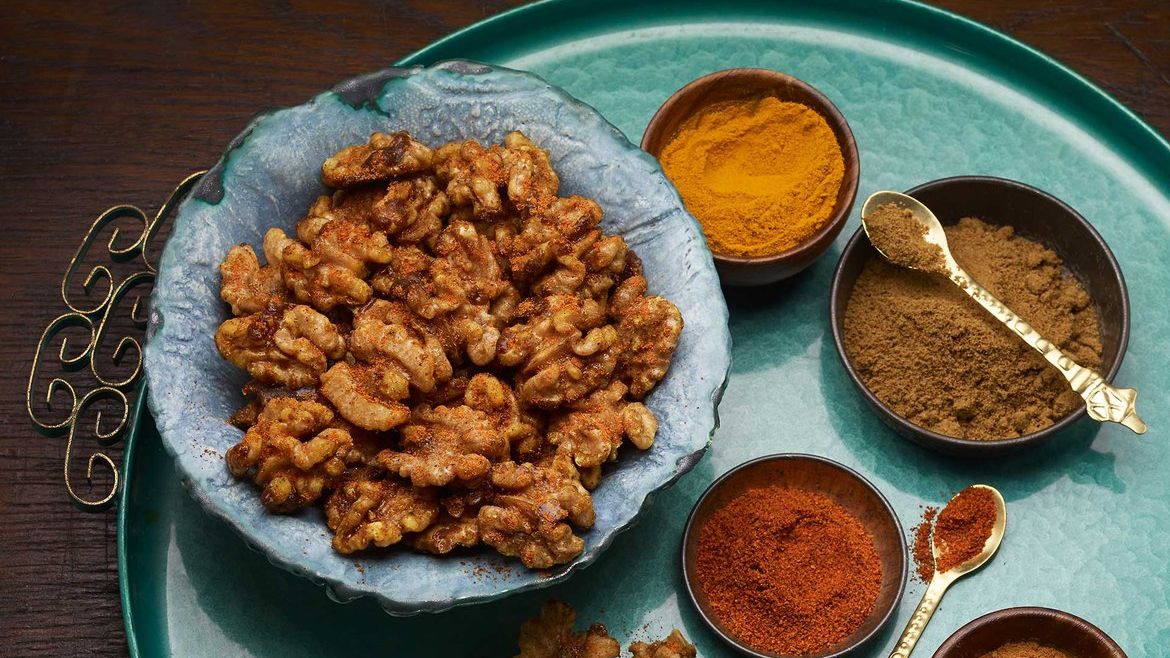 Sweet, Salt & Spice Walnuts