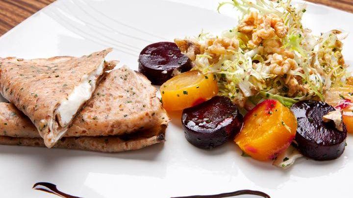 Roasted Beet, Walnut and Frisee Salad