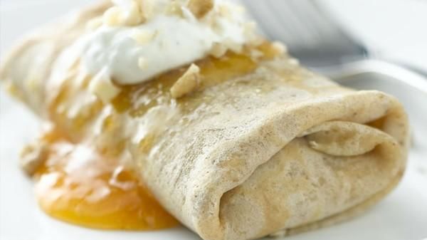 Ricotta & Apricot Walnut Crepes