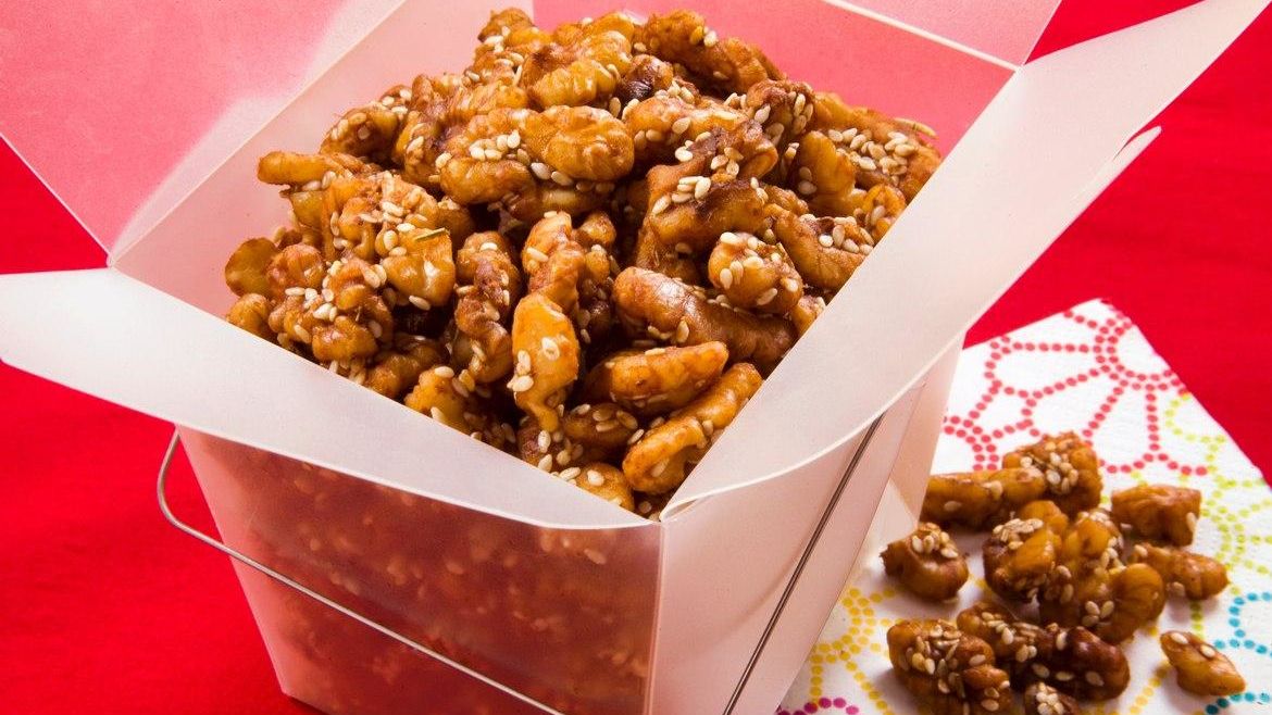 Sesame Soy Walnuts