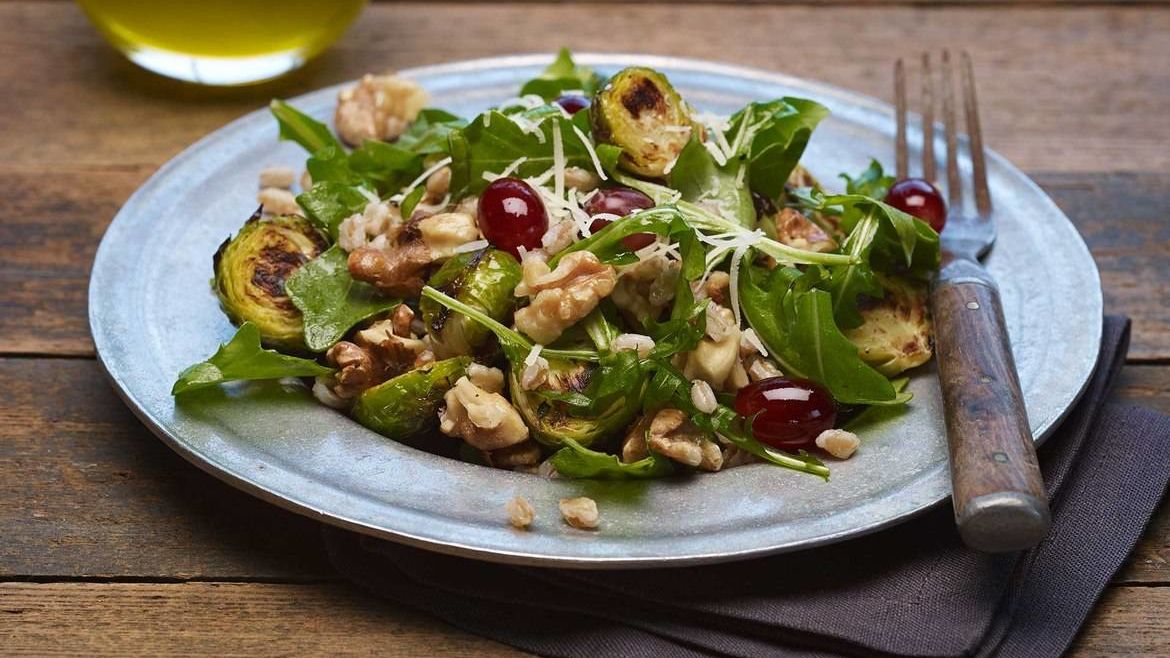 Brussels Sprouts with Shallot Honey Vinaigrette