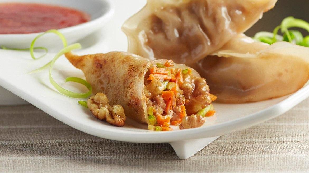 Pork, Shrimp & Walnut Pot Stickers