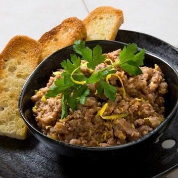 Walnut Skordalia with Focaccia Croutes Walnut Skordalia with Focaccia Croutes