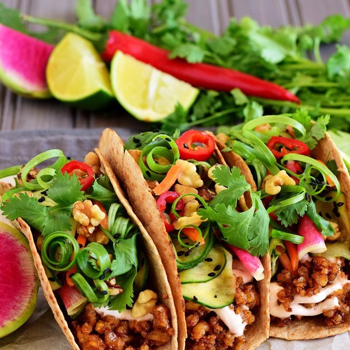 Walnut Stuffed Korean Street Tacos Walnut Stuffed Korean Street Tacos
