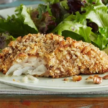 Walnut and Panko Crispy Fish Fillets Walnut and Panko Crispy Fish Fillets