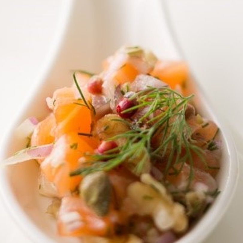 Fresh Salmon and Walnut Spoons Fresh Salmon and Walnut Spoons