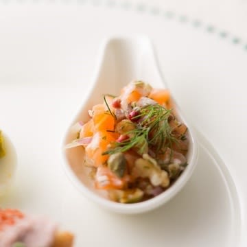 Fresh Salmon and Walnut Spoons Fresh Salmon and Walnut Spoons
