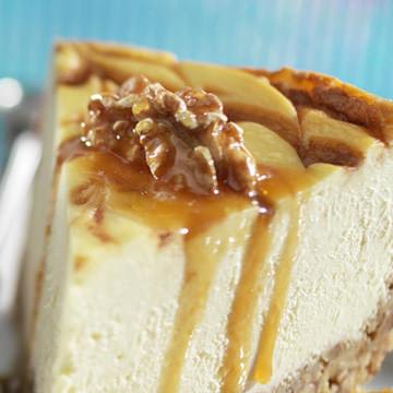 Walnut-Crusted Caramel-Bourbon Swirl Cheesecake Walnut-Crusted Caramel-Bourbon Swirl Cheesecake