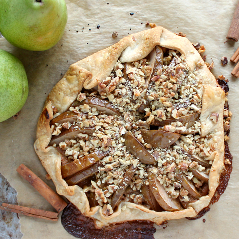 Rustic Pear and Walnut Galette Rustic Pear and Walnut Galette