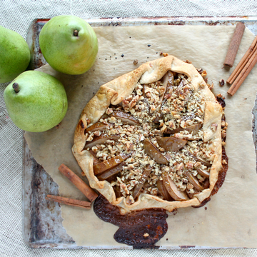Rustic Pear and Walnut Galette Rustic Pear and Walnut Galette