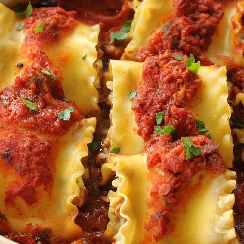 Walnut Mushroom Lasagna Rolls Walnut Mushroom Lasagna Rolls