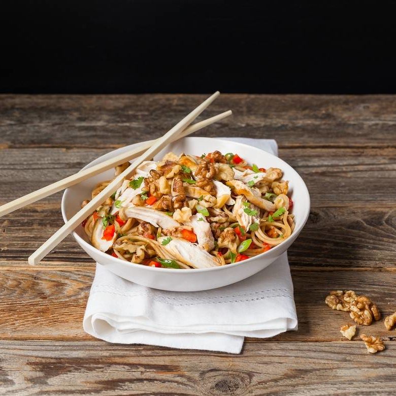 Thai Chili & Garlic Walnut Whole Grain Noodle Salad Thai Chili & Garlic Walnut Whole Grain Noodle Salad