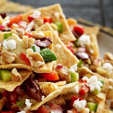 Mediterranean Walnut Nachos Mediterranean Walnut Nachos
