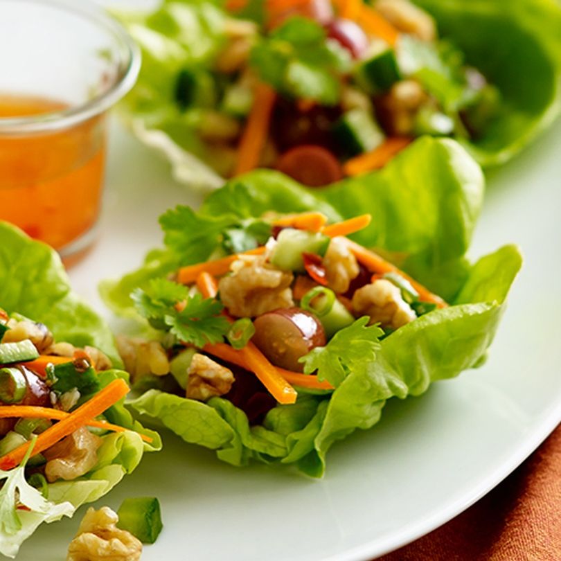 Walnut Banh Mi Lettuce Wraps Walnut Banh Mi Lettuce Wraps