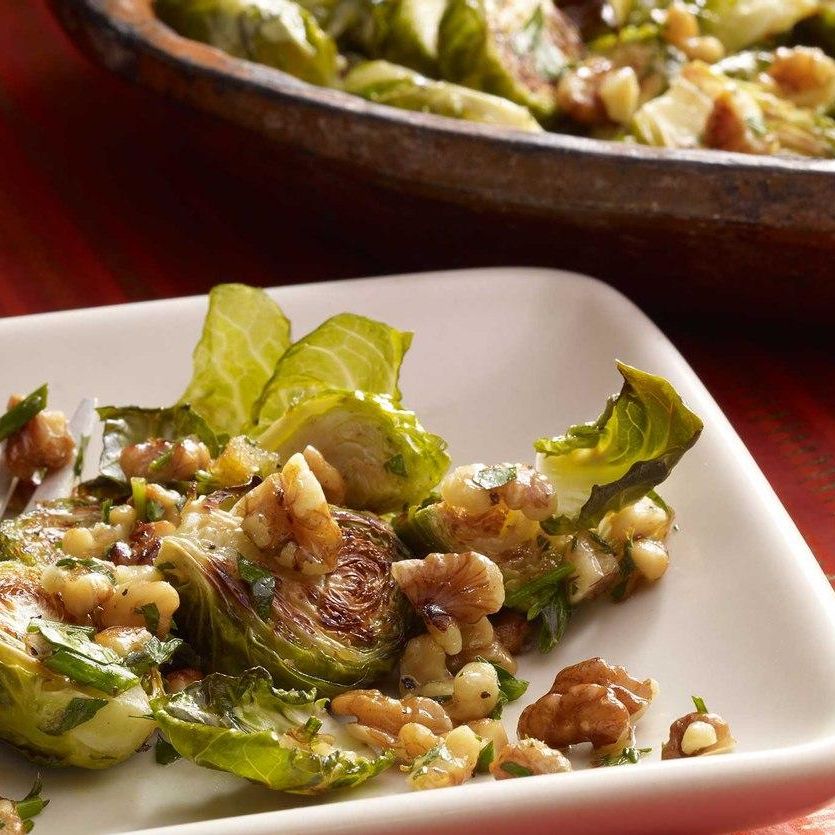 Toasted Walnut Relish with Brussels Sprouts Toasted Walnut Relish with Brussels Sprouts