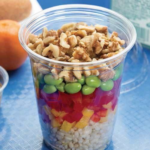 Walnut & Brown Rice Shaker Salad with Asian Dressing Walnut & Brown Rice Shaker Salad with Asian Dressing