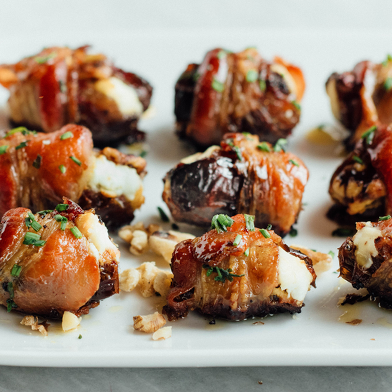 Walnut Bacon-Wrapped Dates Walnut Bacon-Wrapped Dates