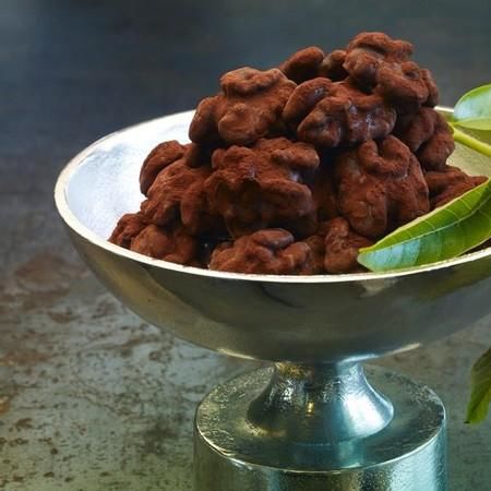 Chocolate Dipped and Cocoa Dusted Walnuts - Food Technologists Chocolate Dipped and Cocoa Dusted Walnuts - Food Technologists
