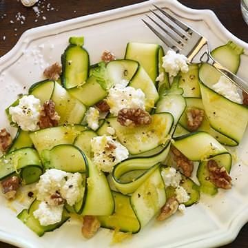 Shaved Zucchini with Ricotta & Walnuts Shaved Zucchini with Ricotta & Walnuts