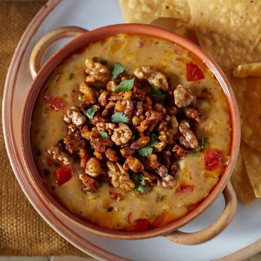 Queso Fundido with California Walnut Chorizo Queso Fundido with California Walnut Chorizo