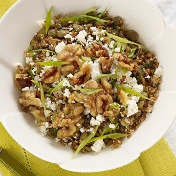 Bulgur Salad with Green Lentils and Walnuts Bulgur Salad with Green Lentils and Walnuts