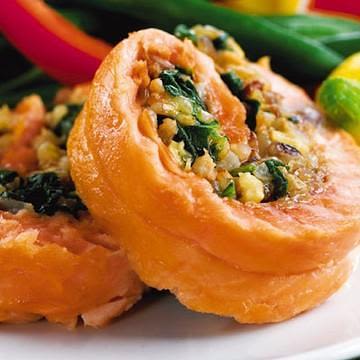 Walnut-Stuffed Salmon Walnut-Stuffed Salmon