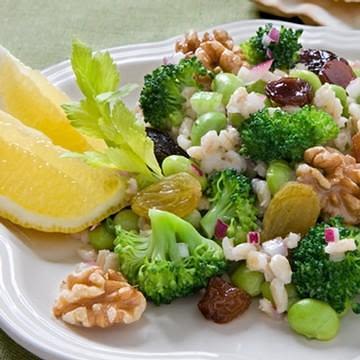 Green-Flecked Barley Salad with Walnuts Green-Flecked Barley Salad with Walnuts