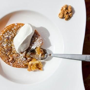 Walnut and Brown Butter Tart with Sour Whipped Cream Walnut and Brown Butter Tart with Sour Whipped Cream