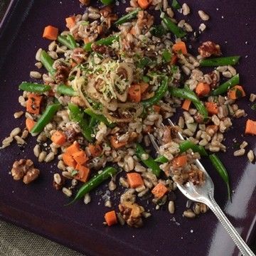 Farro with Carrots and Shallot-Walnut Gremolata Farro with Carrots and Shallot-Walnut Gremolata
