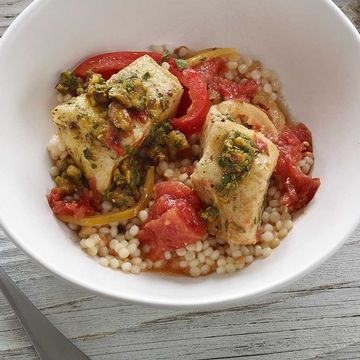 Fish Tagine with Walnut Chermoula Fish Tagine with Walnut Chermoula