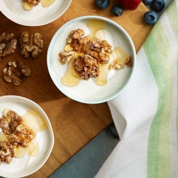 Greek Yogurt with Walnuts and Honey Greek Yogurt with Walnuts and Honey