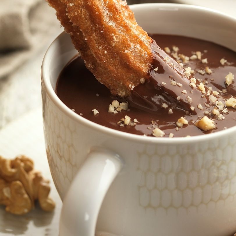 Chocolate with Walnut Churros Chocolate with Walnut Churros