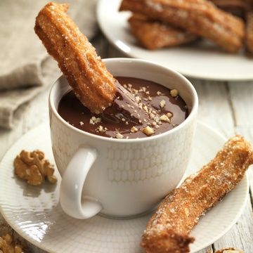 Chocolate with Walnut Churros Chocolate with Walnut Churros