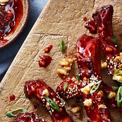 Korean Sticky Ribs with California Walnuts Korean Sticky Ribs with California Walnuts