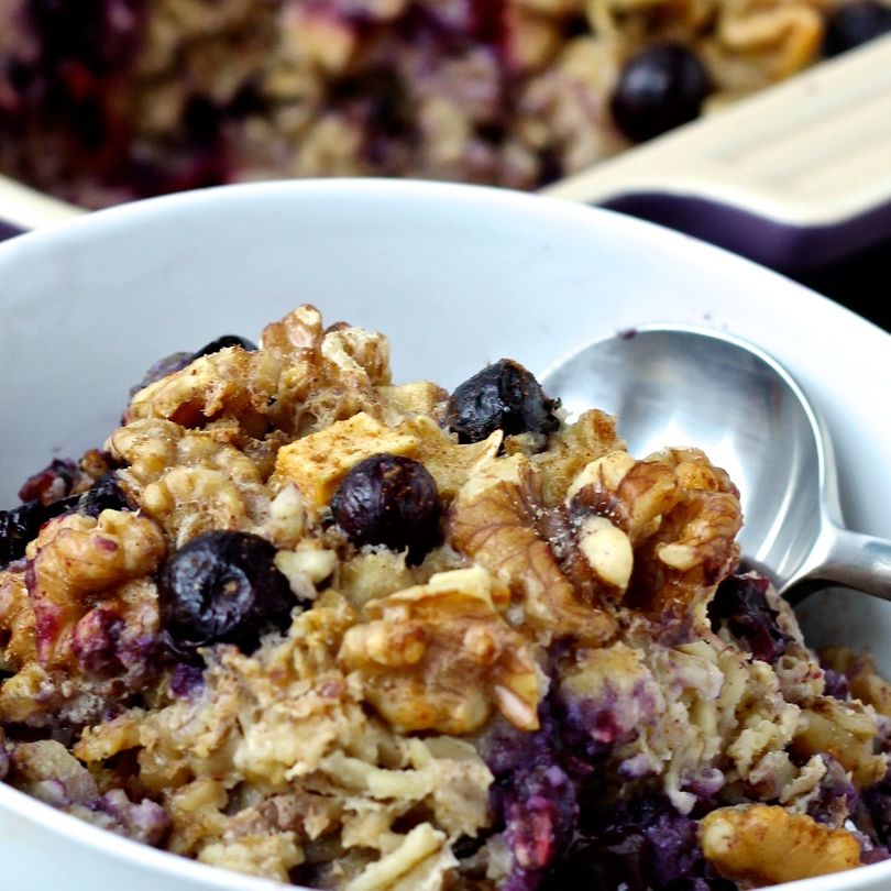 Blueberry Apple & Walnut Baked Oatmeal Blueberry Apple & Walnut Baked Oatmeal