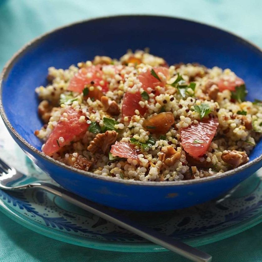 Grain Salad with Toasted Walnuts, Dates and Grapefruit Grain Salad with Toasted Walnuts, Dates and Grapefruit