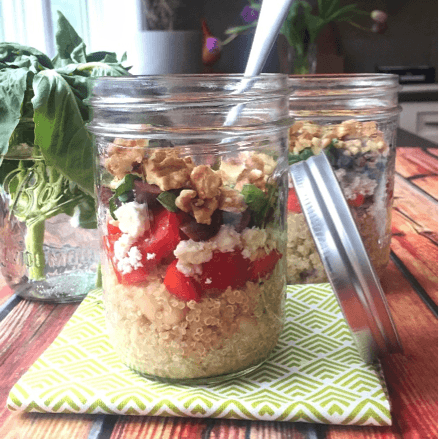 Walnut, White Bean and Quinoa Salad in a Jar Walnut, White Bean and Quinoa Salad in a Jar