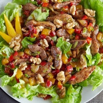 Mango Chicken Skillet with Chutney and Walnuts Mango Chicken Skillet with Chutney and Walnuts