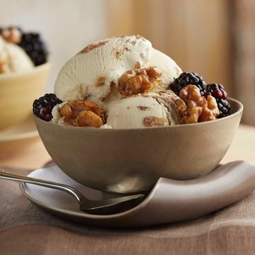 Brown Butter Walnut Ice Cream with Black Pepper & Blackberries Brown Butter Walnut Ice Cream with Black Pepper & Blackberries