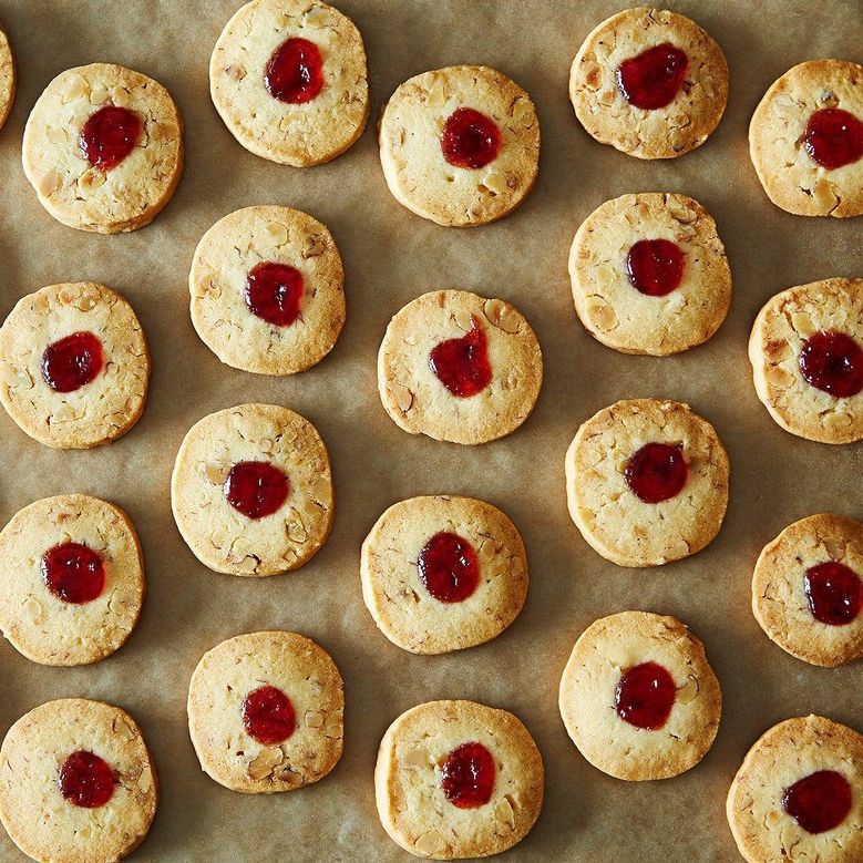 Strawberry-Kissed Walnut Sablés Strawberry-Kissed Walnut Sablés