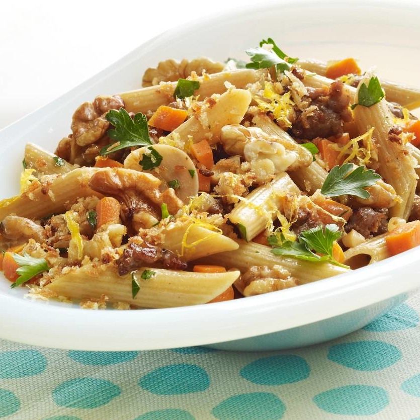 Penne with Walnuts & Italian Sausage Penne with Walnuts & Italian Sausage