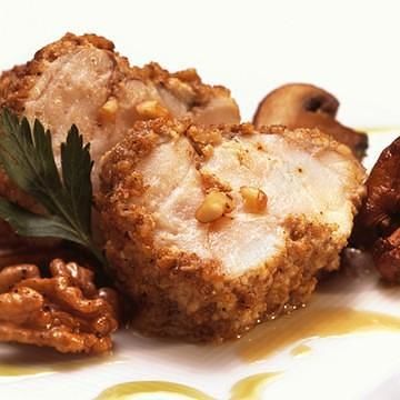 Walnut, Black Pepper and Cumin Crusted Monkfish Walnut, Black Pepper and Cumin Crusted Monkfish