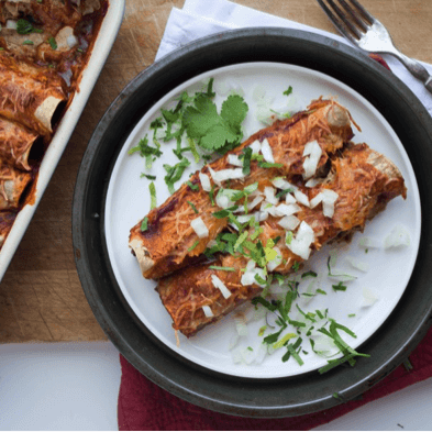 Walnut and Mushroom Vegetarian Enchiladas Walnut and Mushroom Vegetarian Enchiladas