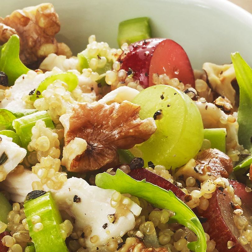 Quinoa-Chicken Salad with Toasted Walnuts, Grapes and Arugula Quinoa-Chicken Salad with Toasted Walnuts, Grapes and Arugula