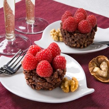 Walnut Raspberry Chocolate Tartlets Walnut Raspberry Chocolate Tartlets