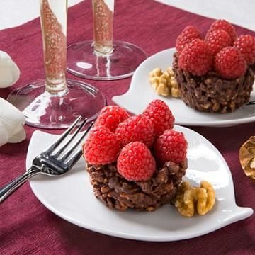 Walnut Raspberry Chocolate Tartlets Walnut Raspberry Chocolate Tartlets