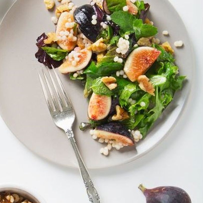 Fig Salad with Toasted Walnuts and Lemon Maple Vinaigrette Fig Salad with Toasted Walnuts and Lemon Maple Vinaigrette