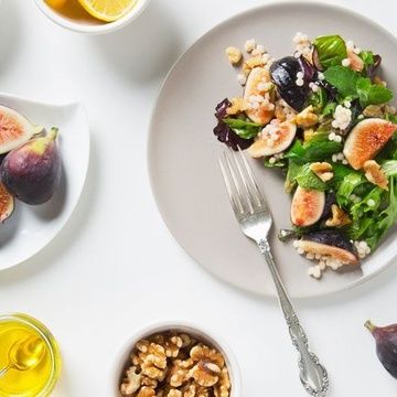 Fig Salad with Toasted Walnuts and Lemon Maple Vinaigrette Fig Salad with Toasted Walnuts and Lemon Maple Vinaigrette