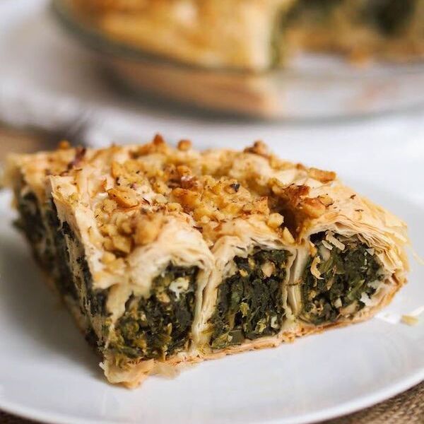 Spinach, Feta and Walnut Phyllo Pie Spinach, Feta and Walnut Phyllo Pie