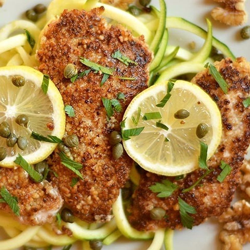 Walnut Crusted Lemon Chicken Piccata Walnut Crusted Lemon Chicken Piccata